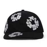 Denim Tears Black Cotton Wreath Fitted Cap