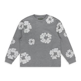 Denim Tears Grey Cotton Wreath LS T-Shirt