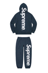 Supreme Side Logo Hoodie & Sweatpants Set – Navy