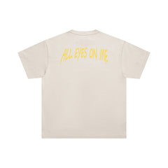 False Perception 2Pac Cartoon Graphic Vintage Washed White Tee