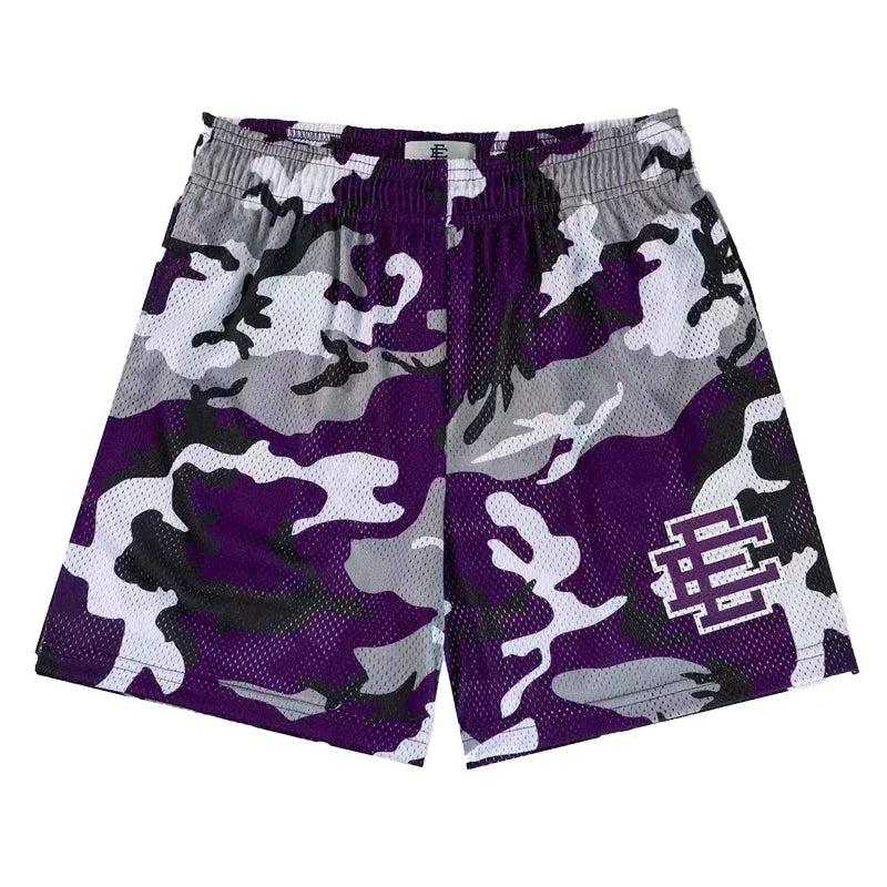 Eric Emanuel Camo Print Mesh Shorts