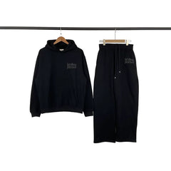 BROKEN PLANET BLACK EMBOSSED HOODIE SWEATSUIT