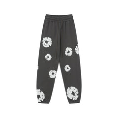 Denim Tears Kapok Foam Print Jogger Pants Dark Grey Streetwear Trousers