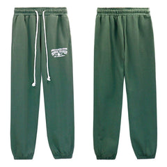 Denim Tears Dark Green Embroidered Drawstring Jogger Pants