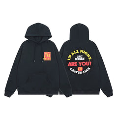 Travis Scott Cactus Jack Mcdonalds Up All Night Unisex Hoodie