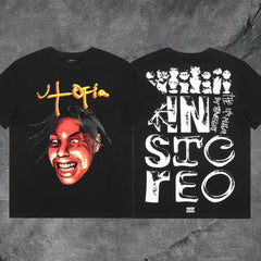 Travis Scott Utopia In Stereo Portrait Double Sided Graphic Tee