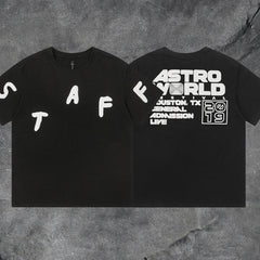 Travis Scott Astroworld Staff 2019 Festival Double Sided Tee