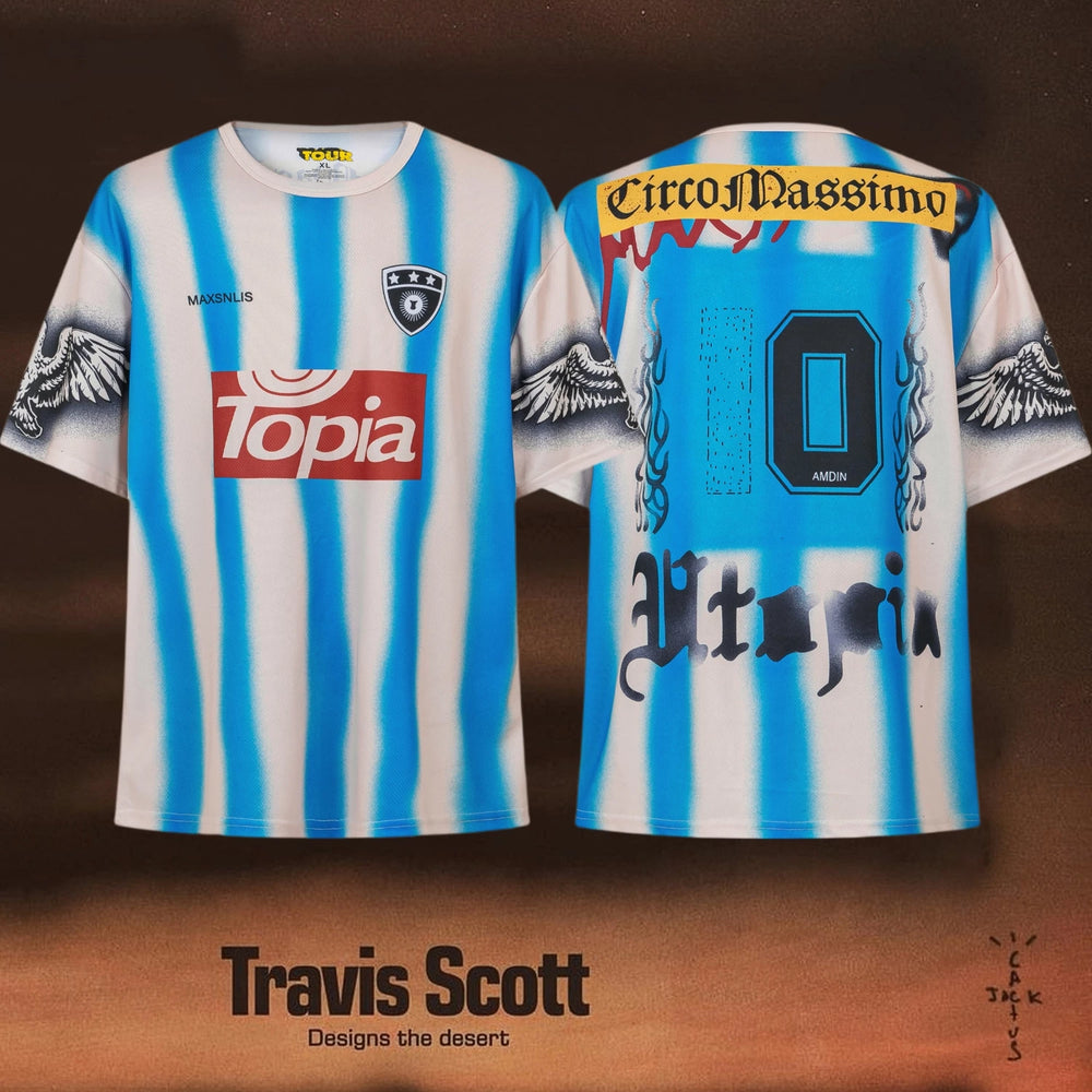 Travis Scott Circo Massimo Utopia Striped Soccer Jersey1