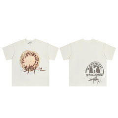 Travis Scott Utopia Planet Art Double Sided Off White Graphic Tee