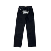 Corteiz X Slaughter Gang 21 Savage Black Straight Leg Jeans