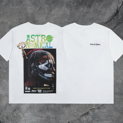 Travis Scott Astronomical Movie Poster Double Sided Graphic Tee