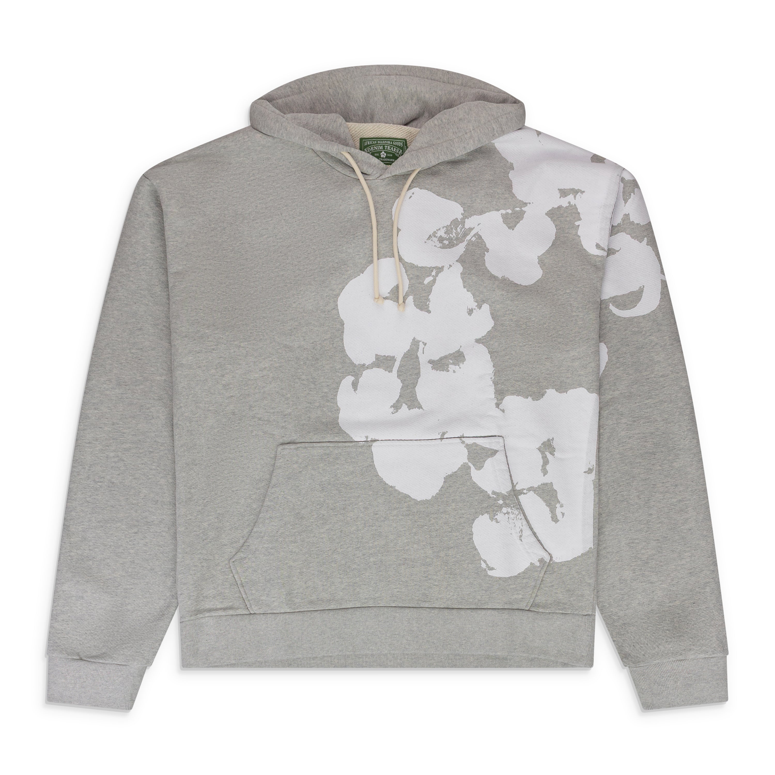 Denim Tears Grey Jumbo Wreath Hoodie