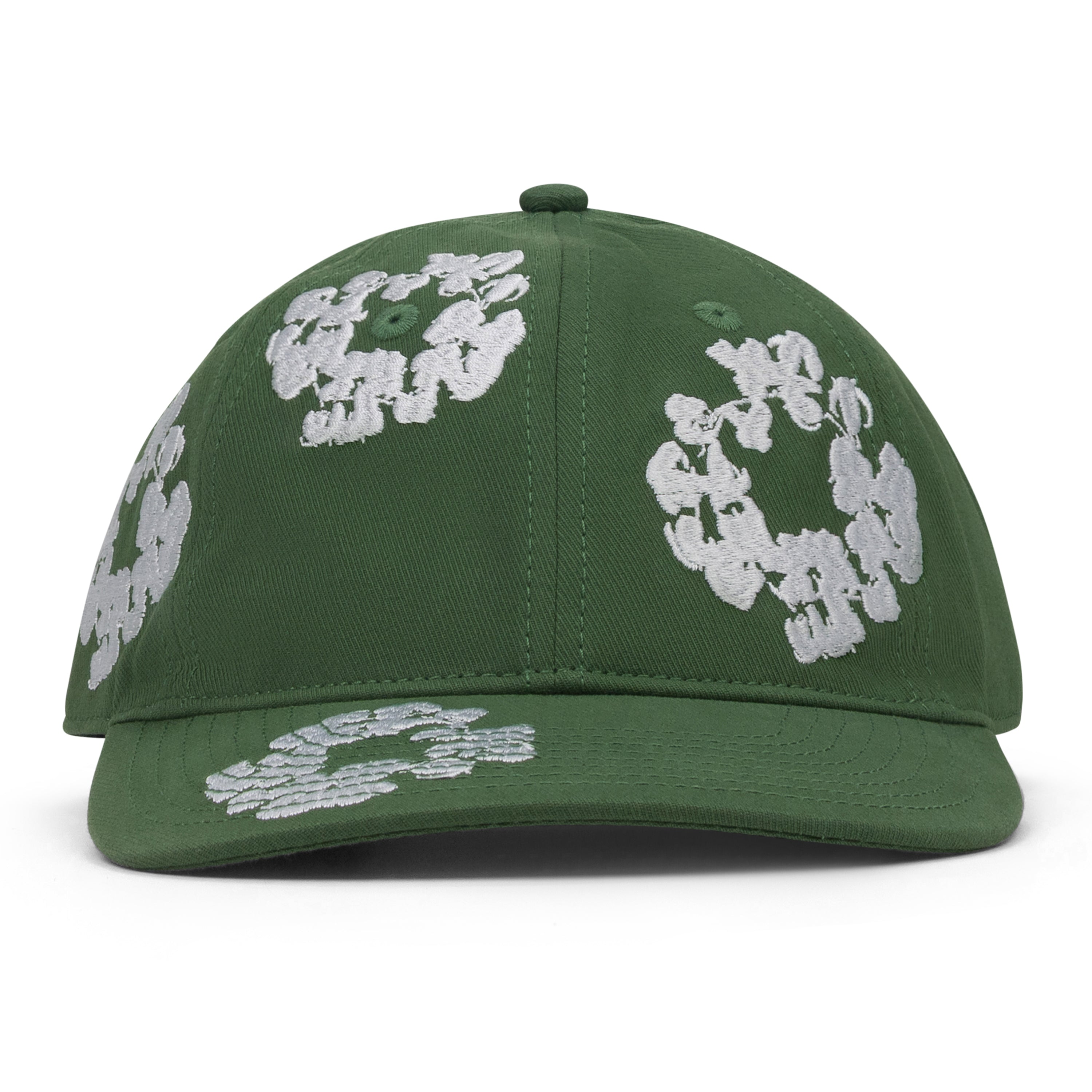 Denim Tears Green Cotton Wreath Fitted Cap