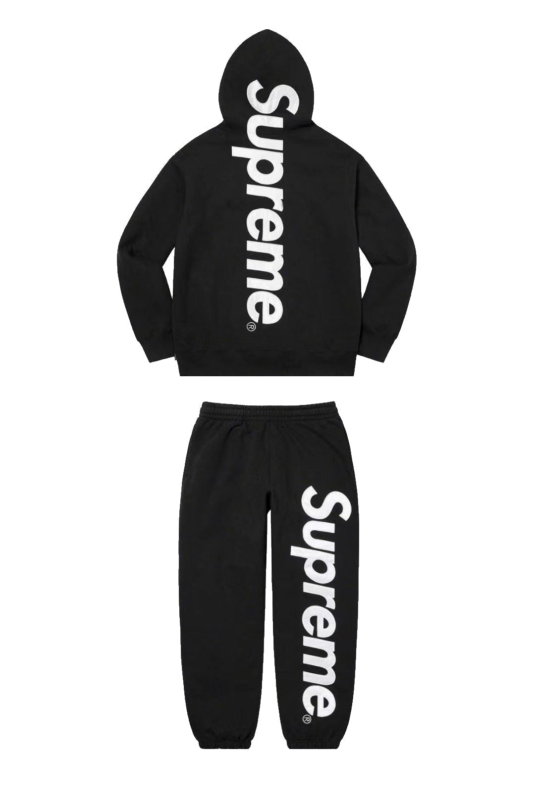 Supreme Side Logo Hoodie & Sweatpants Set – Black
