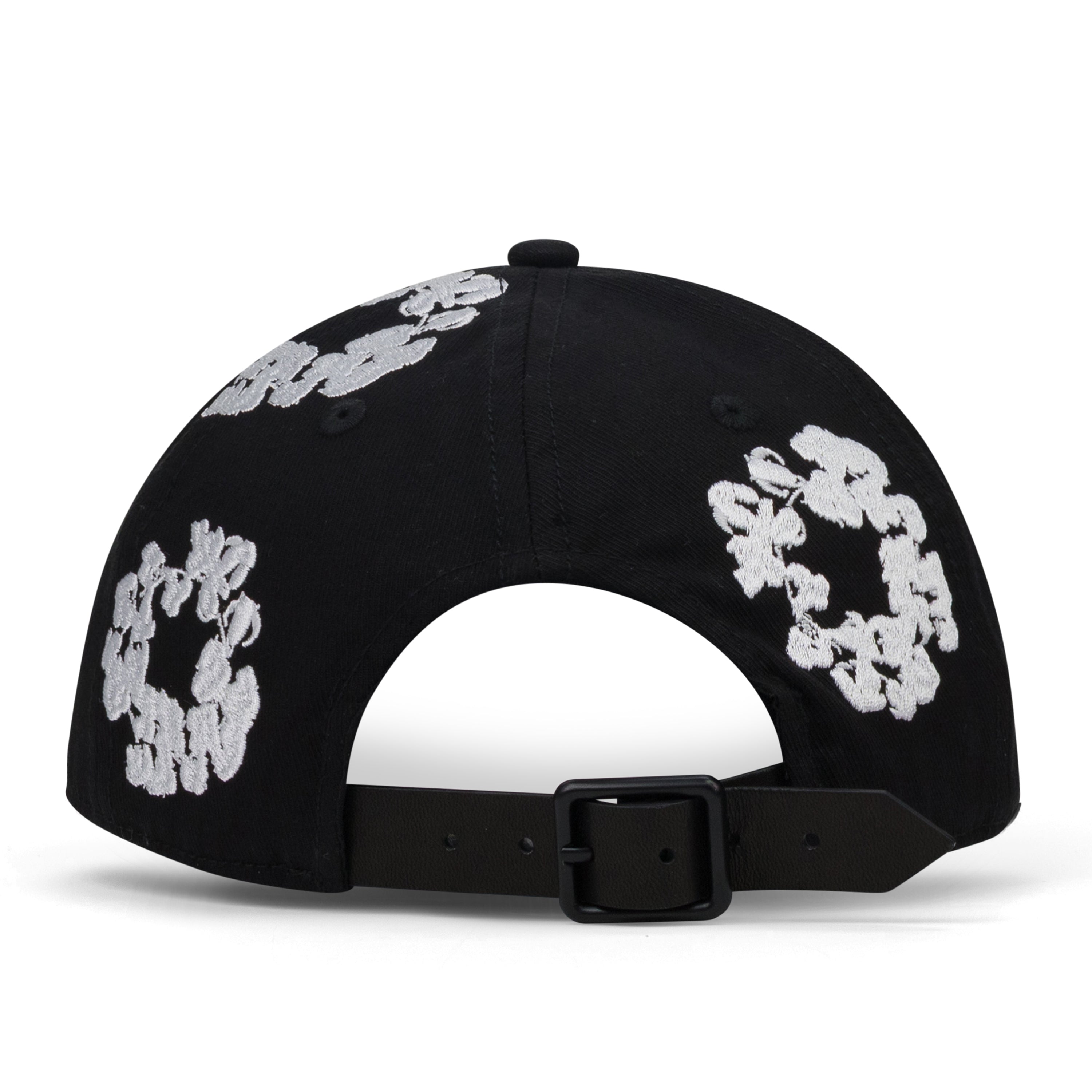 Denim Tears Black Cotton Wreath Fitted Cap