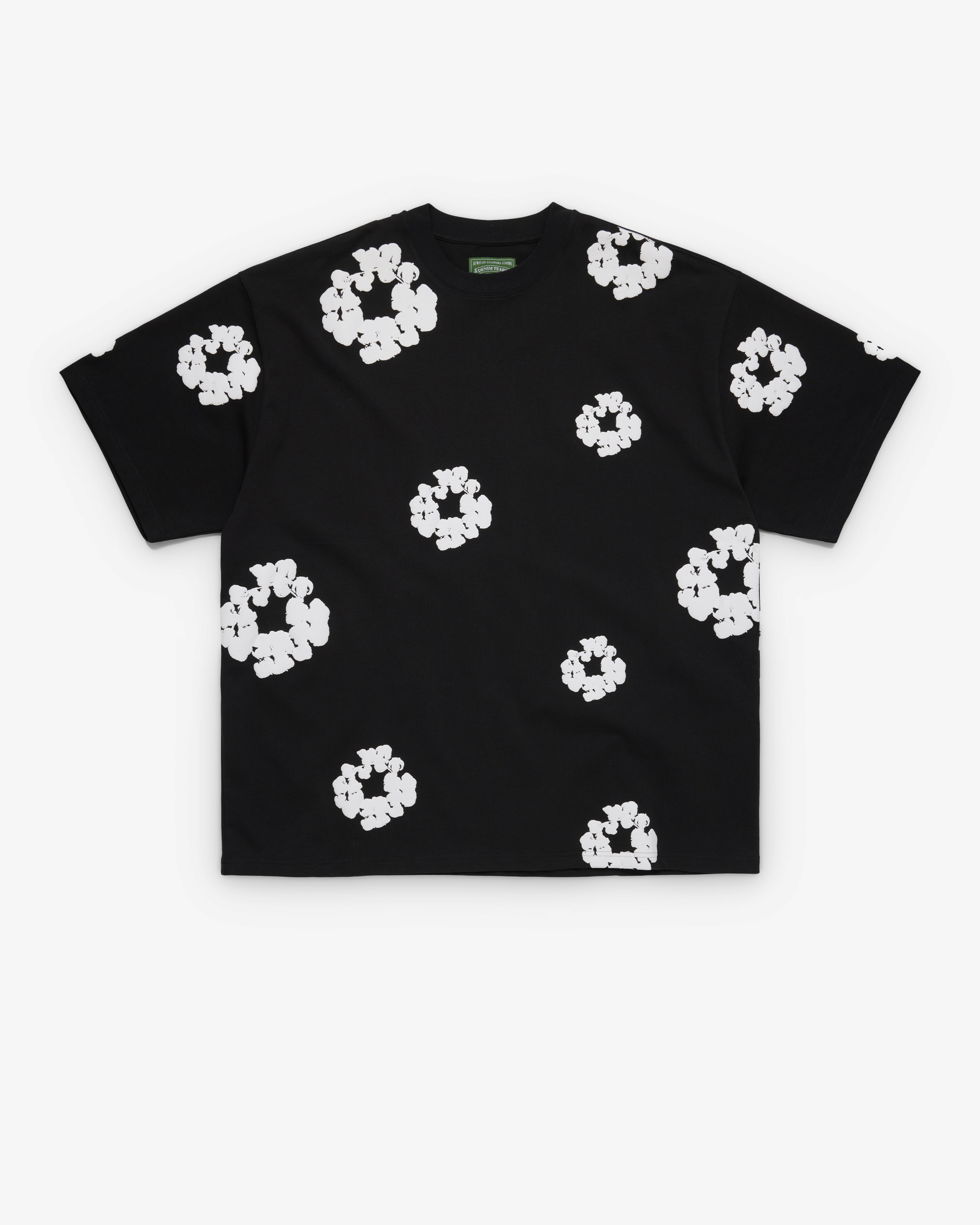 Denim Tears - Men's Cotton Wreath Tall Tee - (Black)