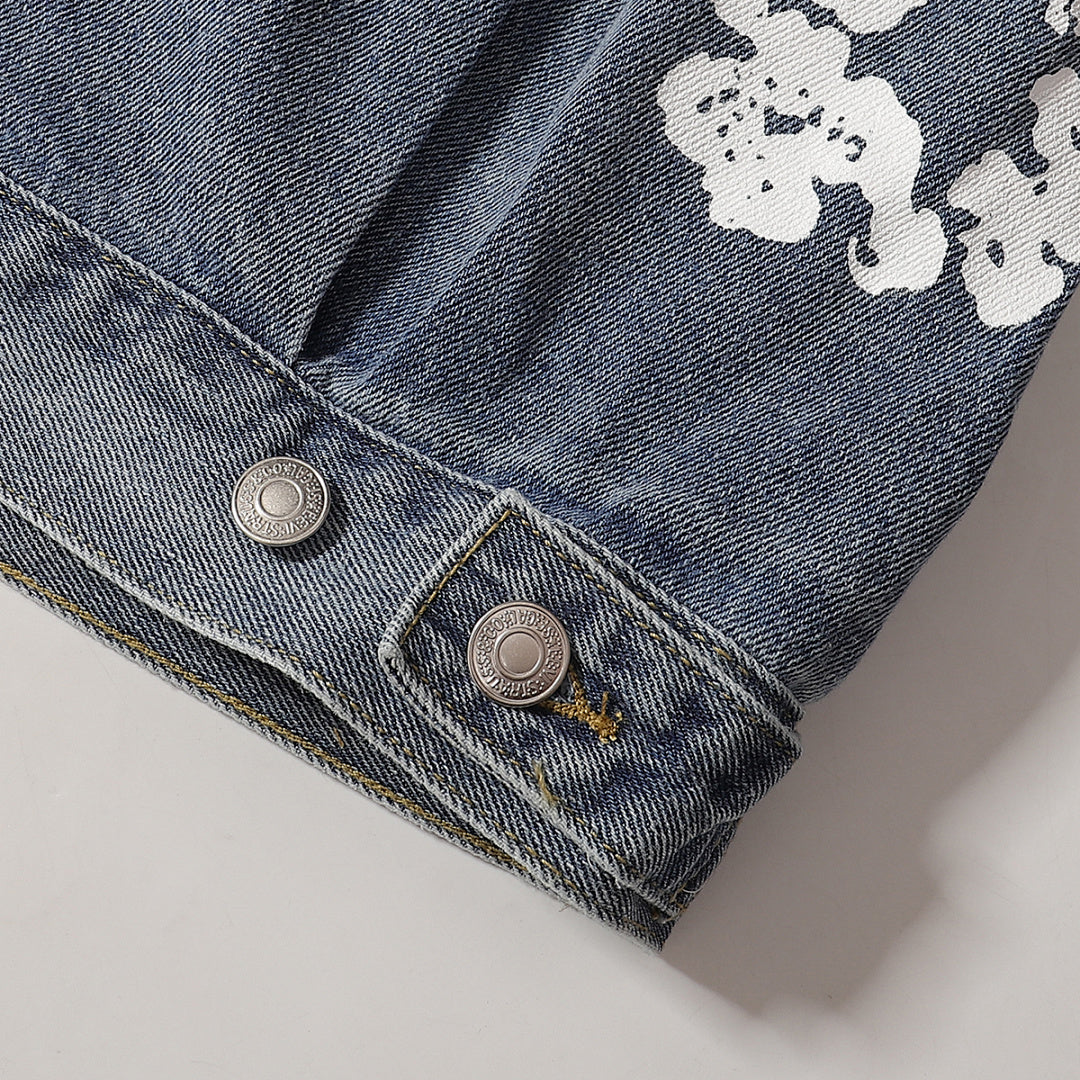 Denim Tears All‑Over Floral Print Streetwear Jacket