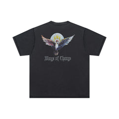 False Perception Pray For Me Portrait Vintage Washed Black Tee