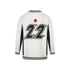 Broken Planet Striped Knit Zip Varsity Cardigan Jacket