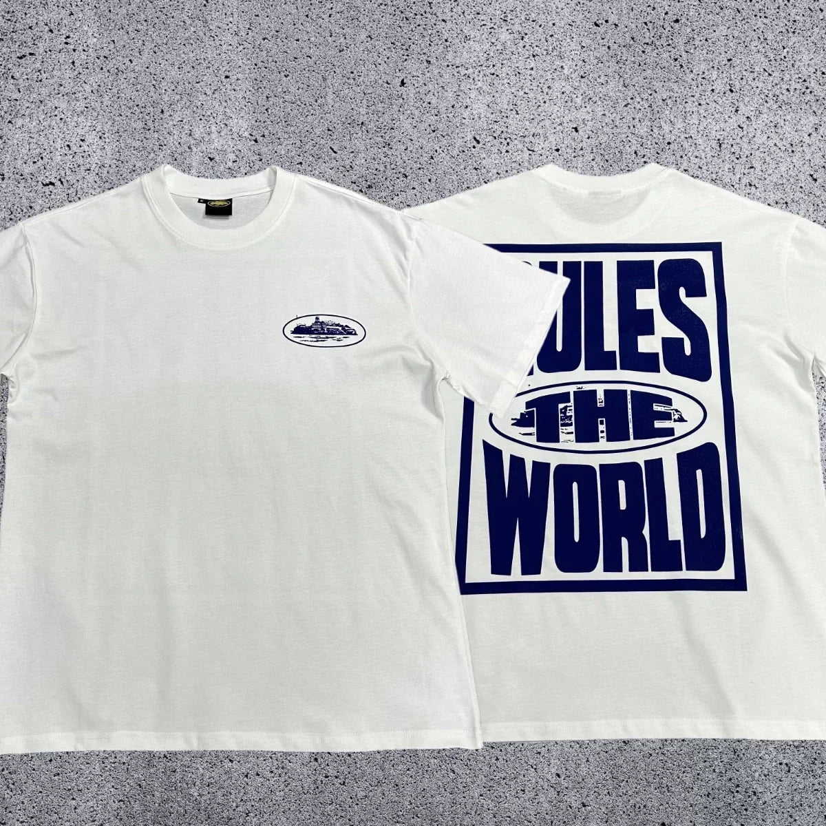 Corteiz RTW Box Logo T-Shirt – White/Green