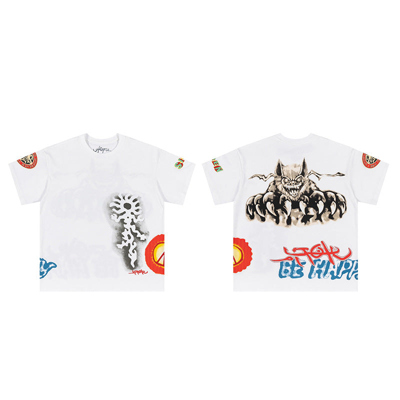 Travis Scott Cactus Jack Collection Skeleton Ma and Ma Fujiwara Hiroshi Co branded Printed Short sleeved T-shirt (64)