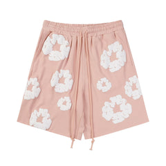 Denim Tears Cotton Wreath Pink Unisex Sweat Shorts
