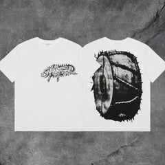 Travis Scott Cactus Jack Spiked Drum Double Sided Graphic T-Shirt