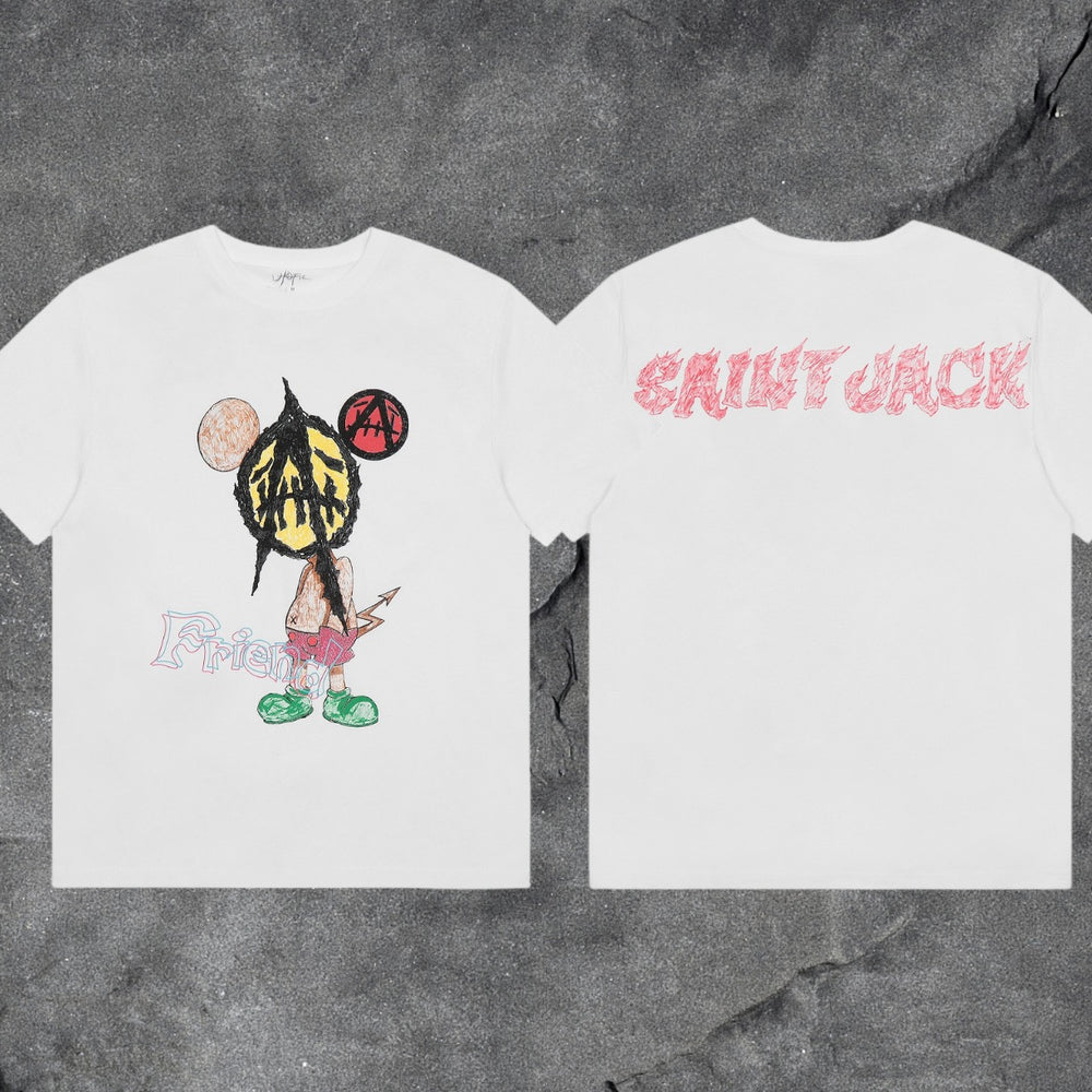 Travis Scott Cactus Jack Collection Skeleton Ma and Ma Fujiwara Hiroshi Co branded Printed Short sleeved T-shirt (53)