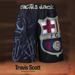 Travis Scott Cactus Jack Barca Skull Soccer Shorts