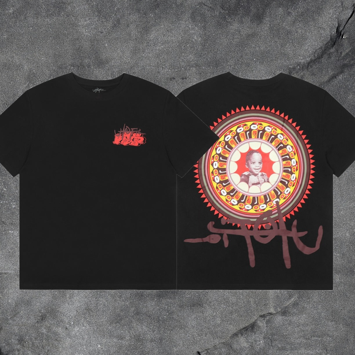Travis Scott Cactus Jack Collection Skeleton Ma and Ma Fujiwara Hiroshi Co branded Printed Short sleeved T-shirt (64)