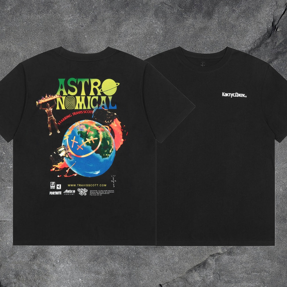 Travis Scott Cactus Jack Collection Skeleton Ma and Ma Fujiwara Hiroshi Co branded Printed Short sleeved T-shirt (56)