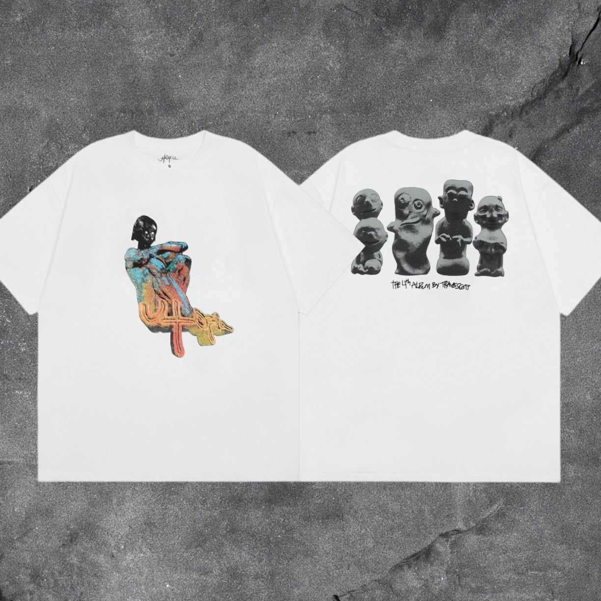 Travis Scott Cactus Jack Collection Skeleton Ma and Ma Fujiwara Hiroshi Co branded Printed Short sleeved T-shirt (64)