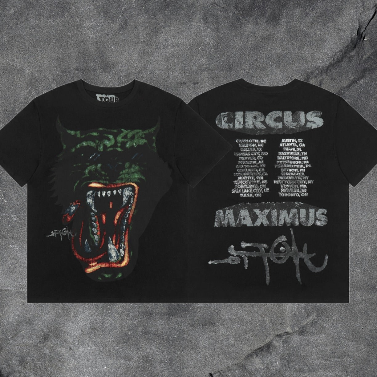 Travis Scott Cactus Jack Collection Skeleton Ma and Ma Fujiwara Hiroshi Co branded Printed Short sleeved T-shirt (56)