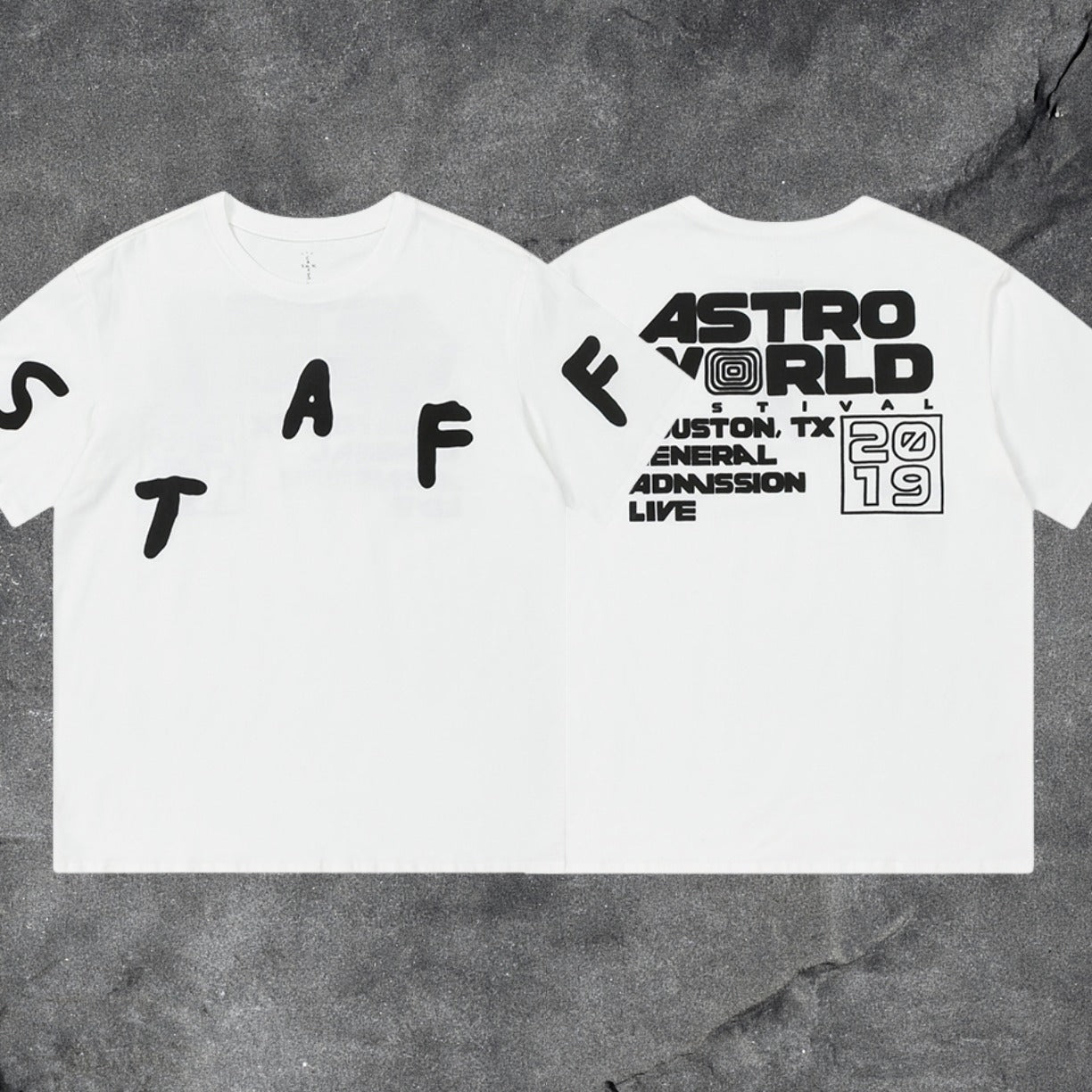 Travis Scott Astroworld Staff 2019 Festival Double Sided Tee