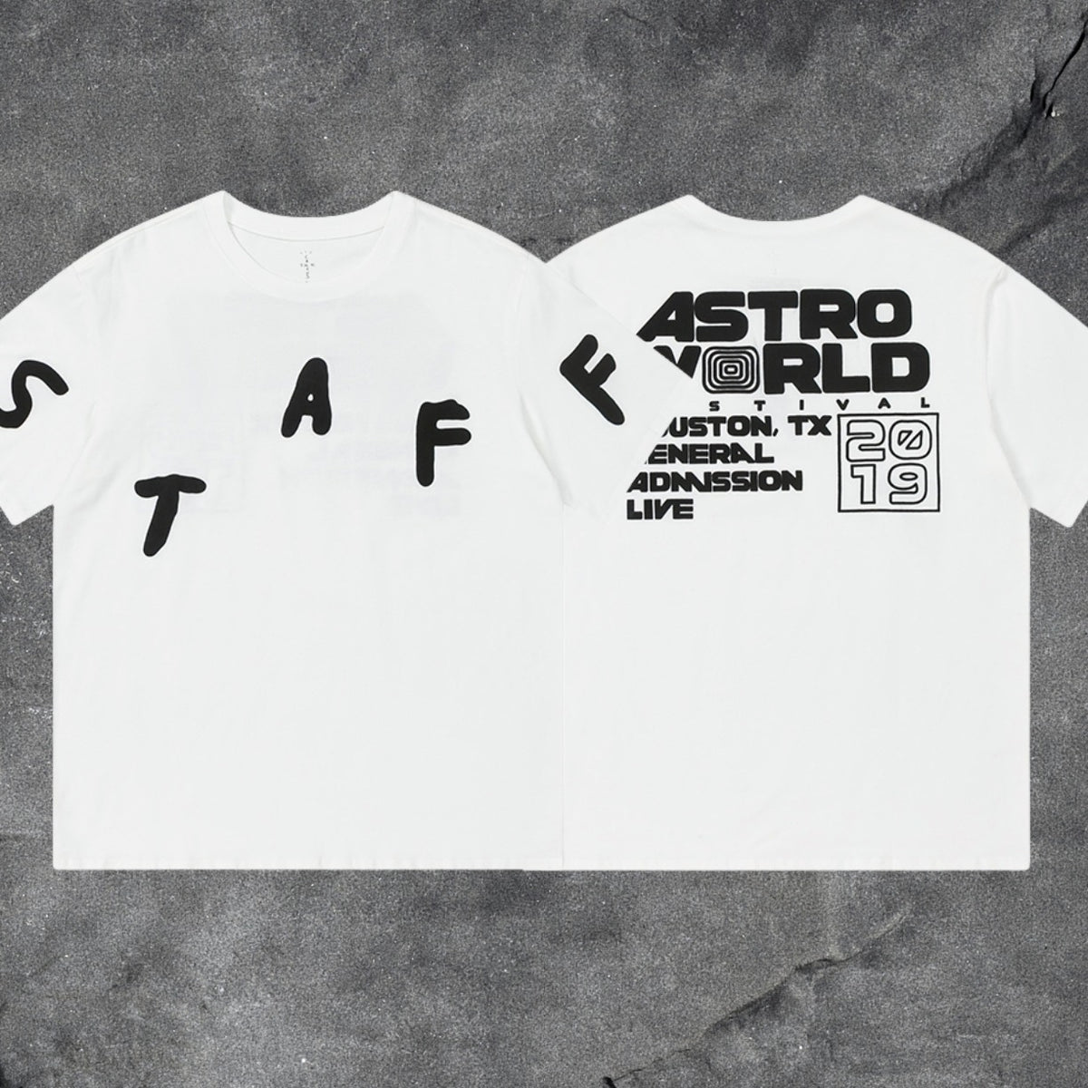 Travis Scott Astroworld Staff 2019 Festival Double Sided Tee