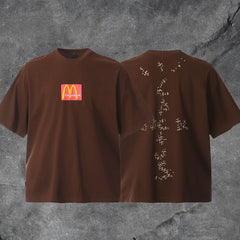 Travis Scott Cactus Jack Mcdonalds Box Logo Double Sided Tee