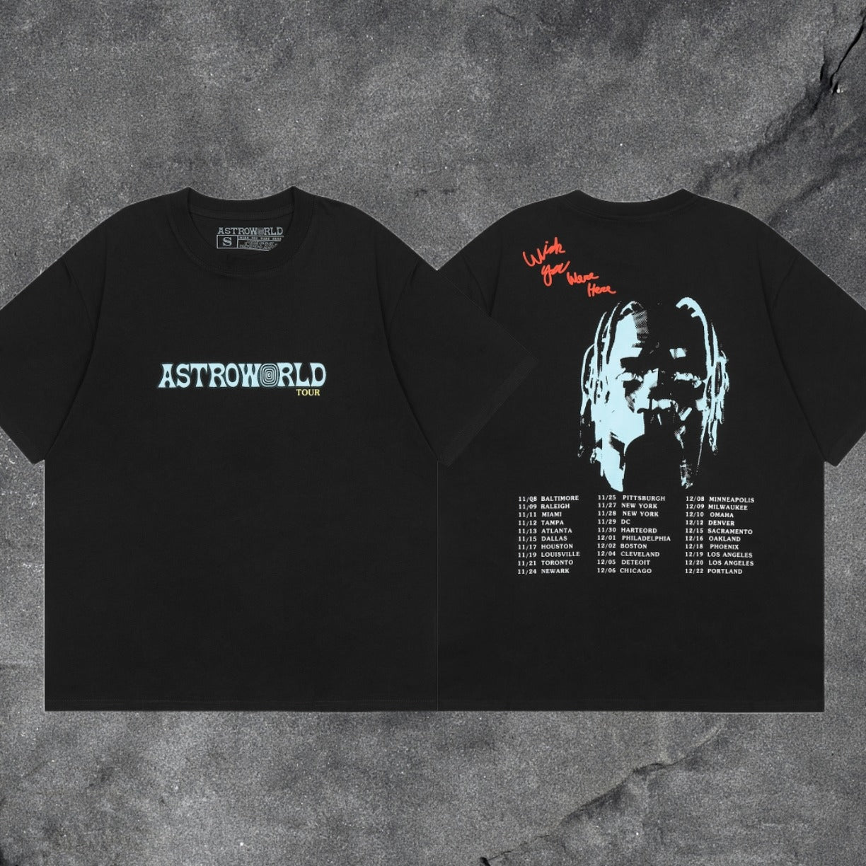 Travis Scott Astroworld Tour Wish You Were Here Tee