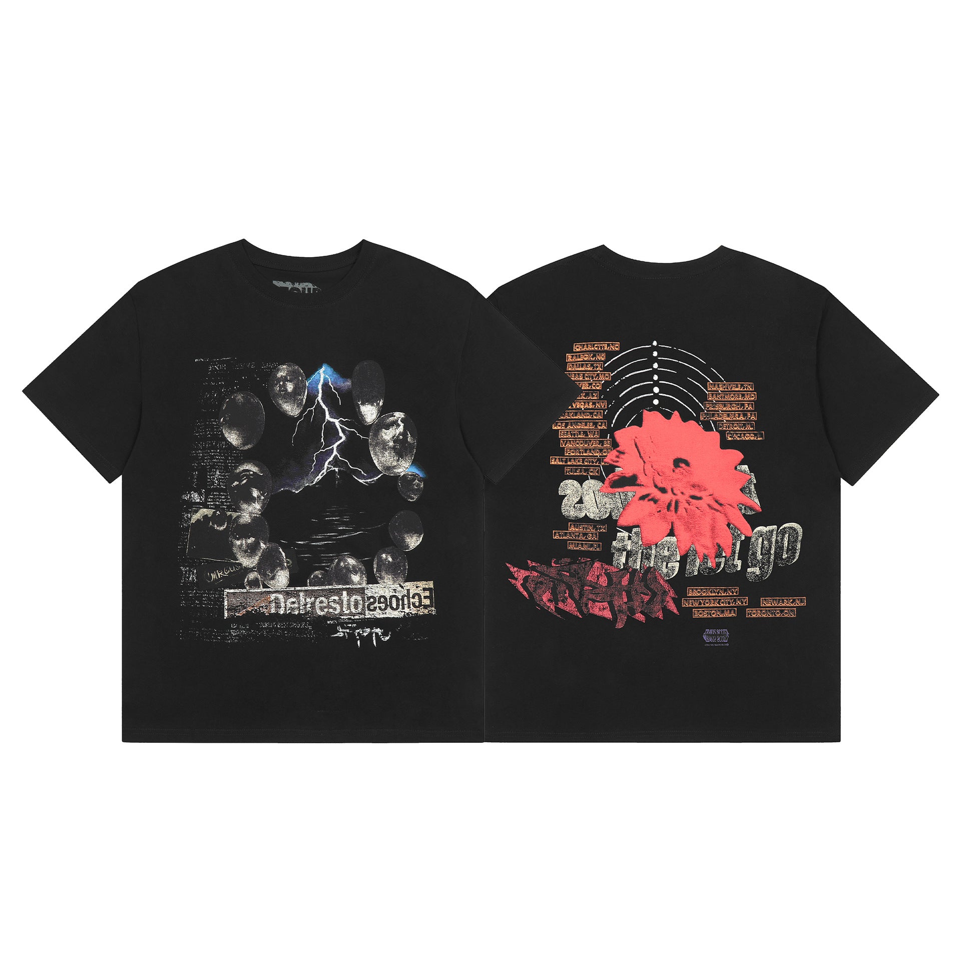 Travis Scott Cactus Jack Collection Skeleton Ma and Ma Fujiwara Hiroshi Co branded Printed Short sleeved T-shirt (53)