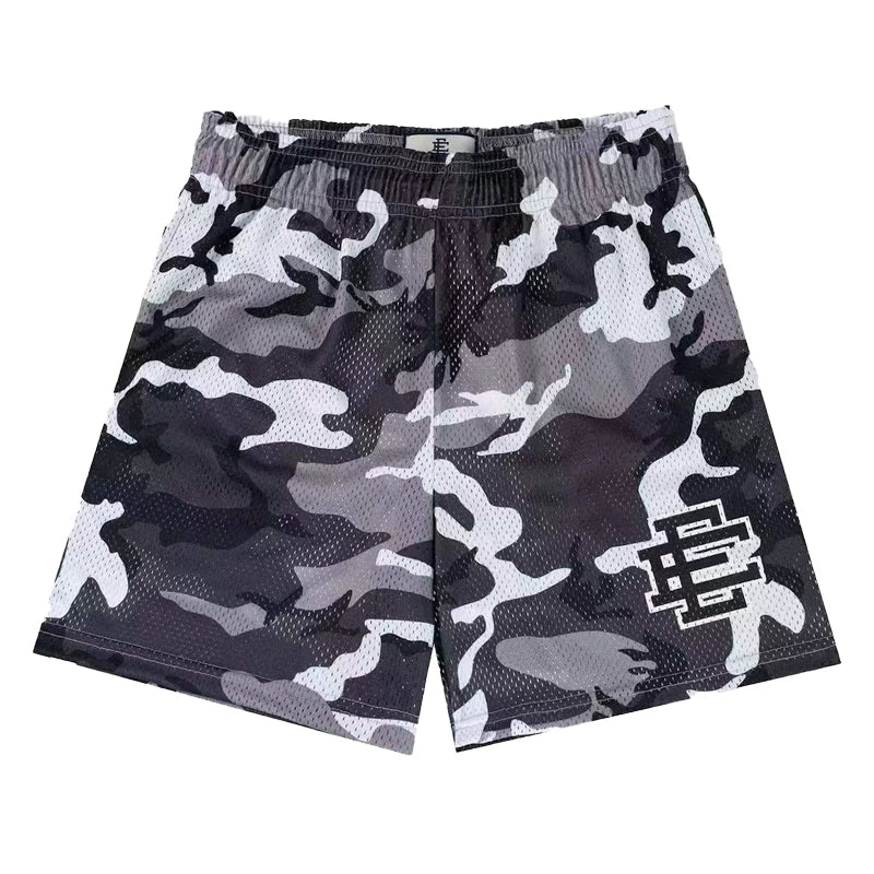 Eric Emanuel Grey Camo Mesh Shorts