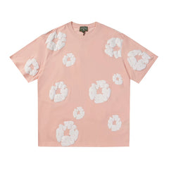 Denim Tears Cotton Wreath Pink Unisex Short Sleeve T Shirt