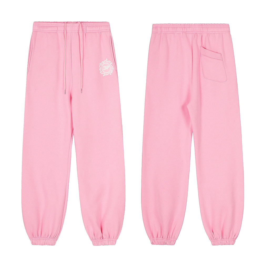 Broken Planet Sun Logo Cuffed Sweatpants -  Pink