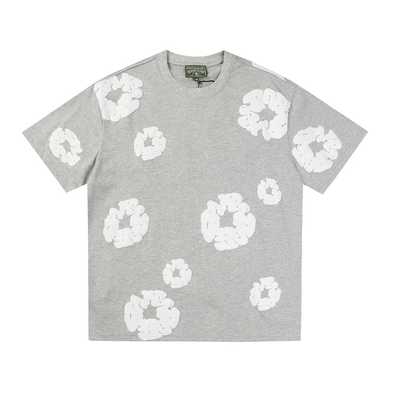 Denim Tears Cotton Wreath Heather Grey Unisex Short Sleeve T Shirt