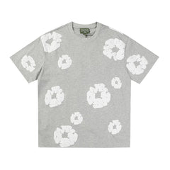 Denim Tears Cotton Wreath Heather Grey Unisex Short Sleeve T Shirt