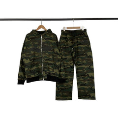 Broken Planet Camo Cracked Planet Zip Hoodie And Sweatpants Set