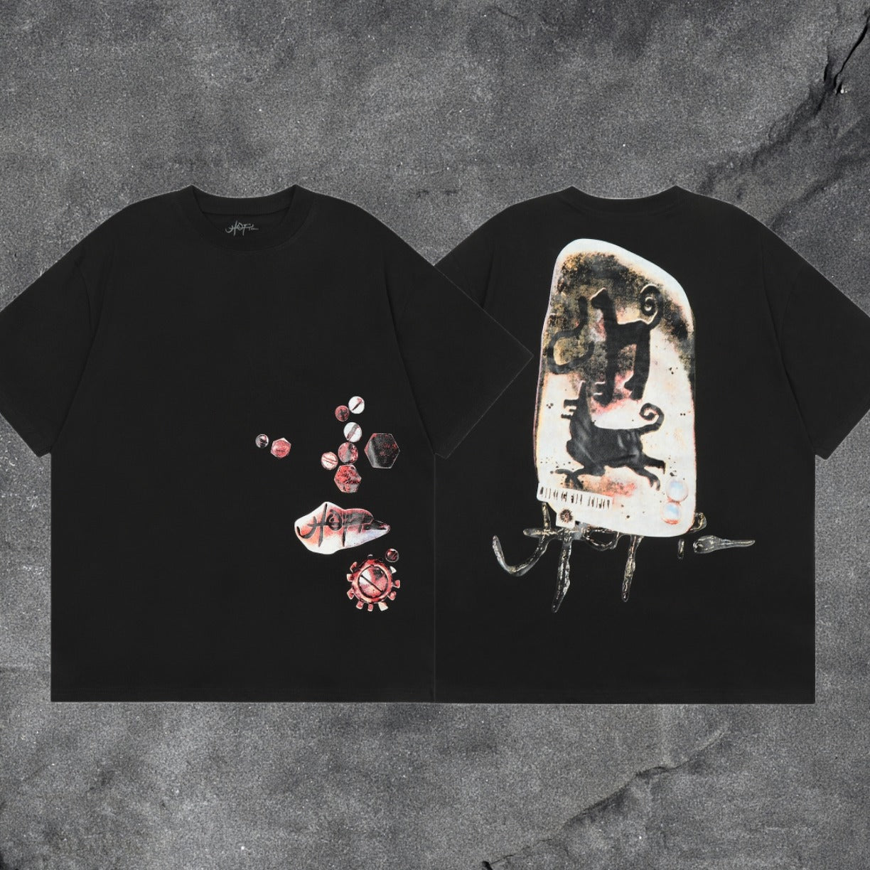 Travis Scott Cactus Jack Collection Skeleton Ma and Ma Fujiwara Hiroshi Co branded Printed Short sleeved T-shirt (51)