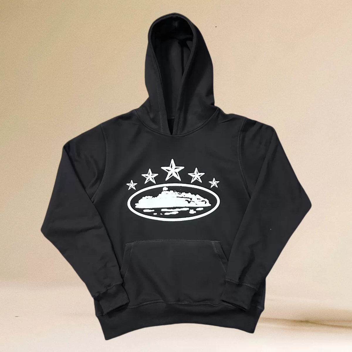 Corteiz 5-Star Devil's Island Heavyweight Hoodie black