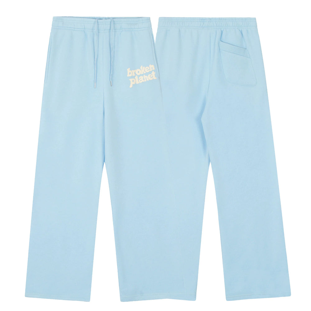 Broken Planet Foam Print Loose Fit Sweatpants - Baby Blue