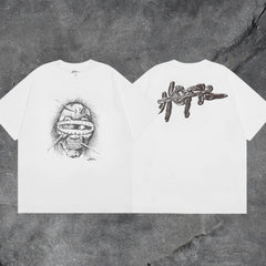 Travis Scott Utopia Monster Skull Double Sided Graphic Tee