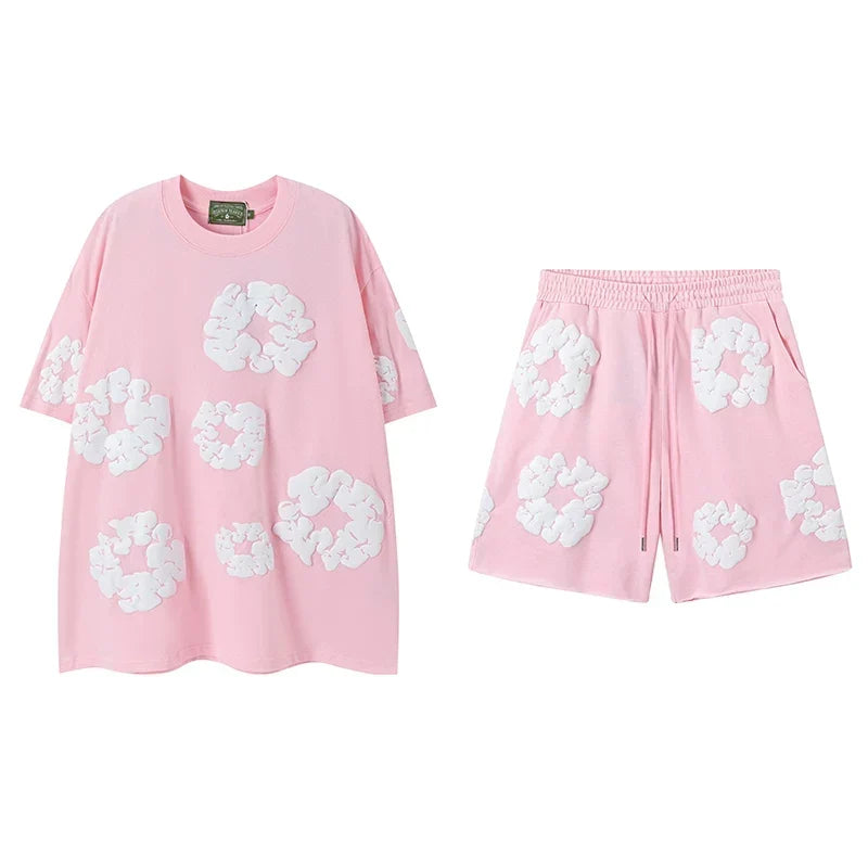 Denim Tears Pink Cotton Wreath Matching Set