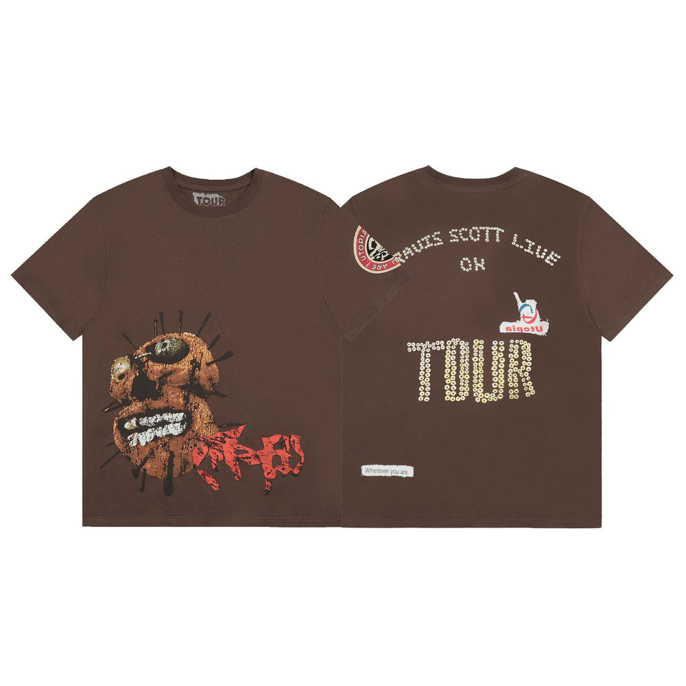 Travis Scott Cactus Jack Collection Skeleton Ma and Ma Fujiwara Hiroshi Co branded Printed Short sleeved T-shirt (64)